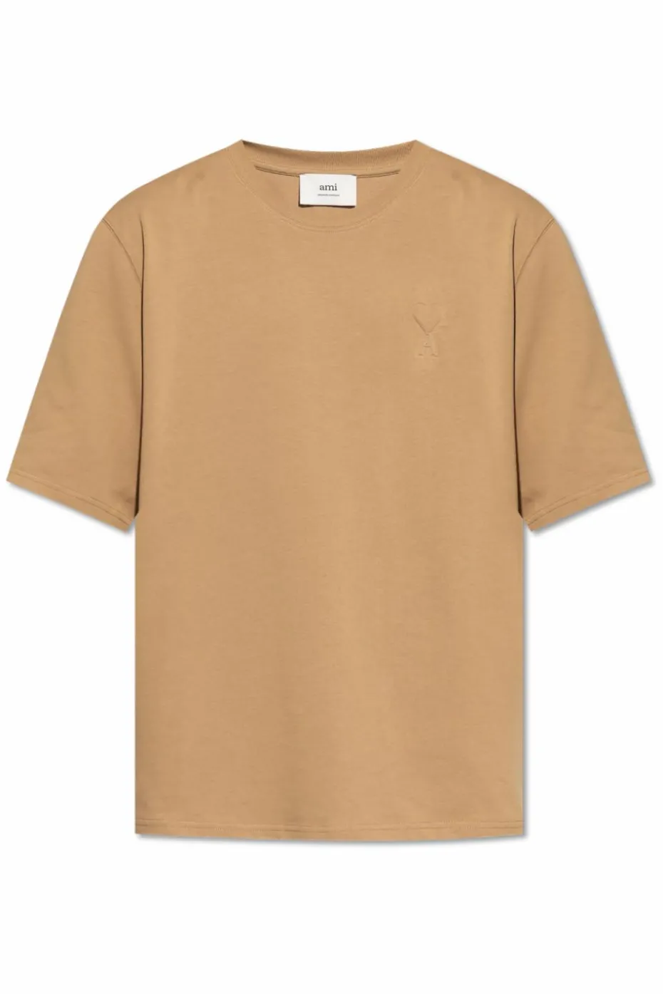 Ami Alexandre Mattiussi beige T-shirt with logo