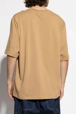 Ami Alexandre Mattiussi beige T-shirt with logo