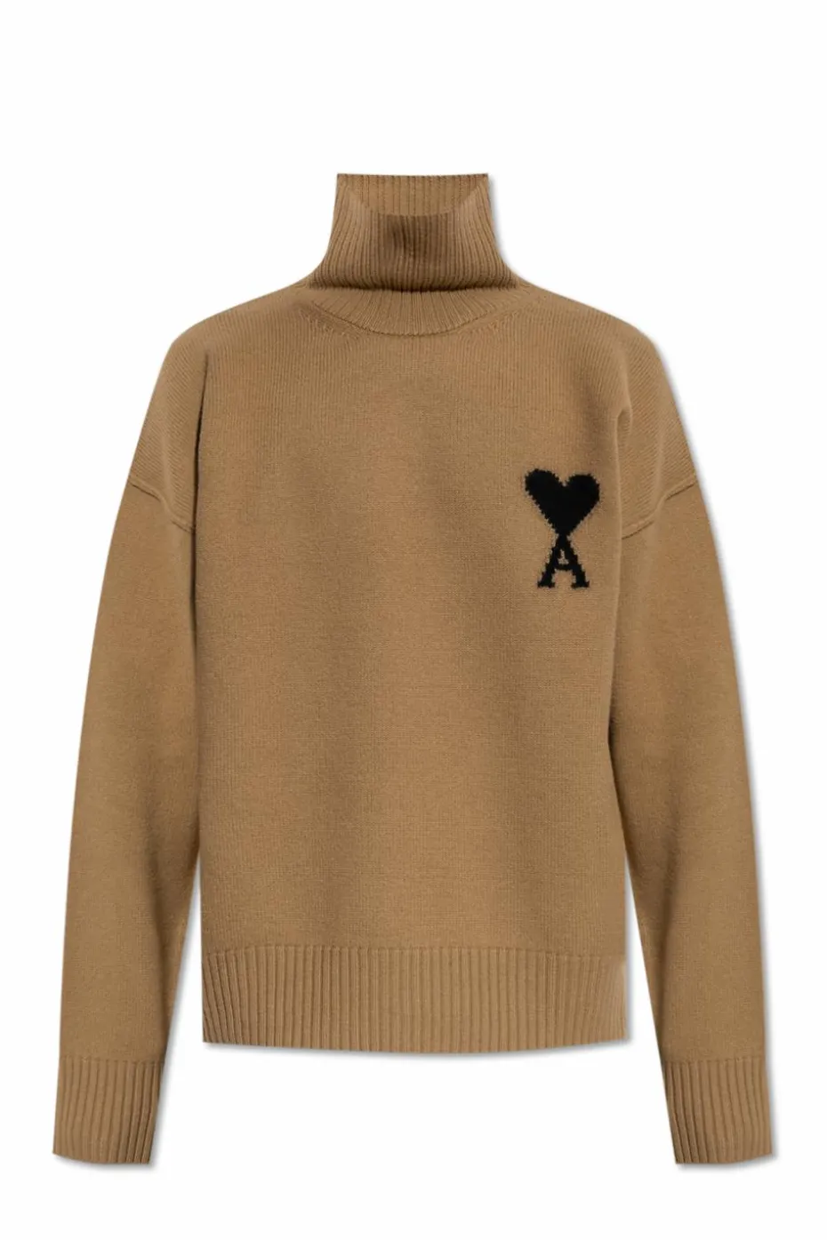 Ami Alexandre Mattiussi beige Wool turtleneck