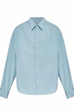 Ami Alexandre Mattiussi BLUE Shirt with logo