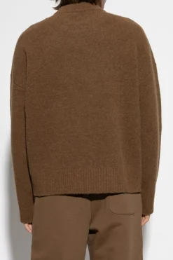 Ami Alexandre Mattiussi BROWN Sweater with logo