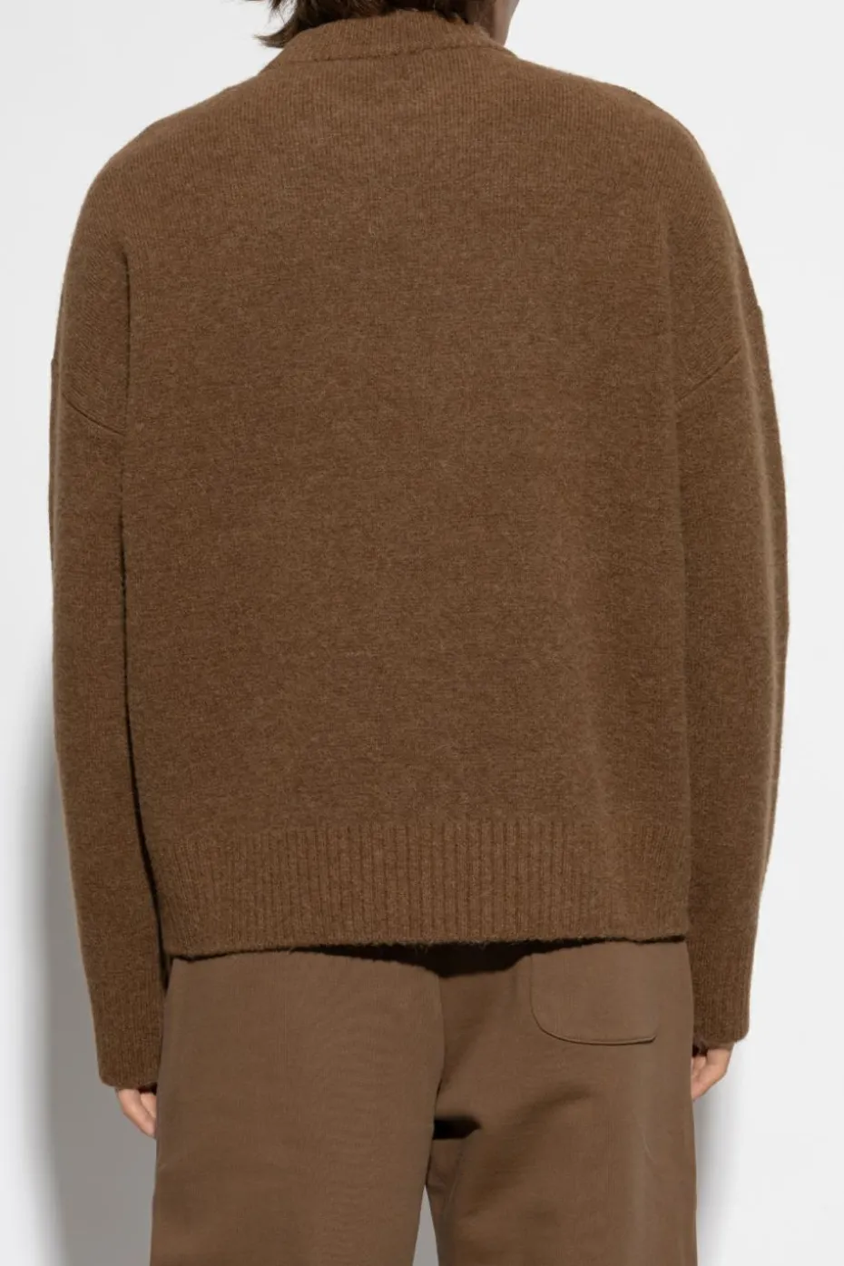 Ami Alexandre Mattiussi BROWN Sweater with logo