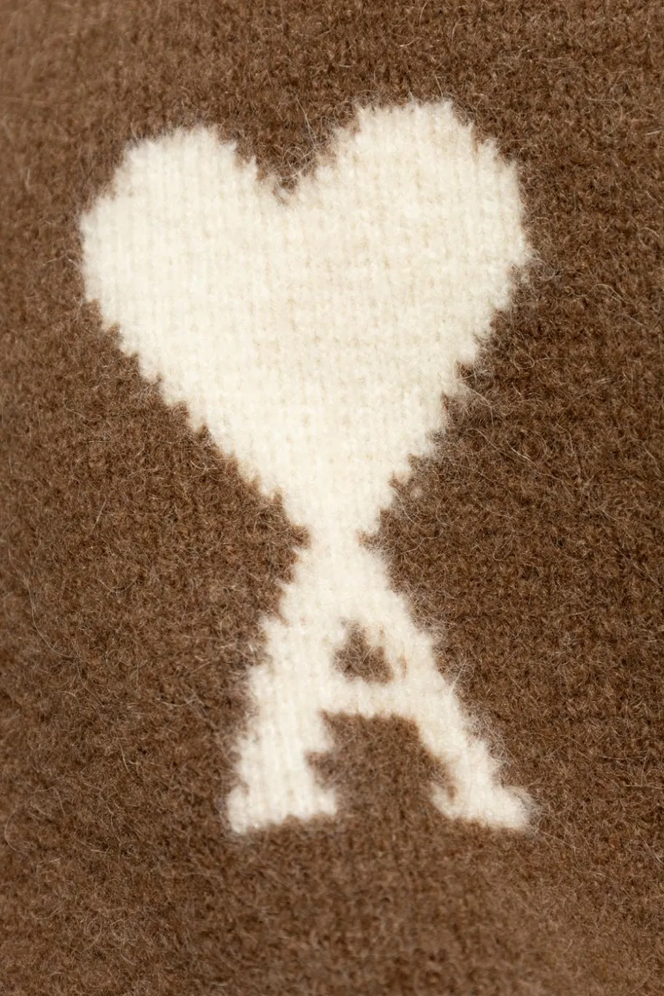 Ami Alexandre Mattiussi BROWN Sweater with logo