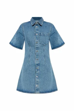 Ami Alexandre Mattiussi BLUE Denim dress