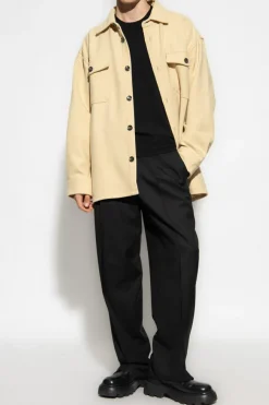Ami Alexandre Mattiussi BLACK Wool sweater with logo