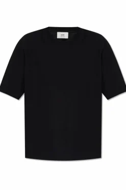 Ami Alexandre Mattiussi BLACK T-shirt with logo