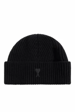 Ami Alexandre Mattiussi BLACK Wool beanie