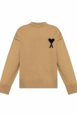 Ami Alexandre Mattiussi beige Wool sweater