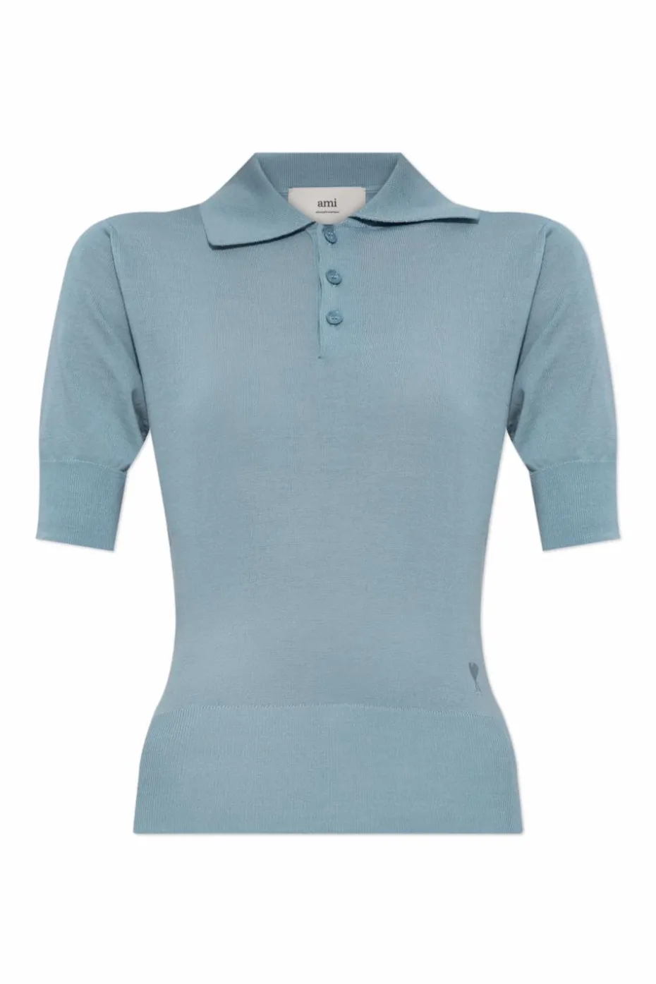 Ami Alexandre Mattiussi BLUE Wool top