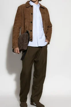 Ami Alexandre Mattiussi BROWN Suede jacket