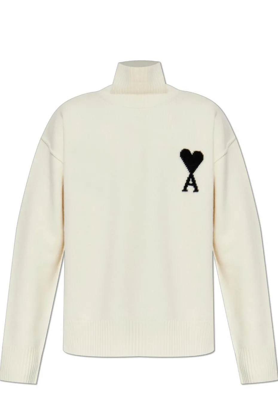 Ami Alexandre Mattiussi cream Wool turtleneck