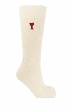 Ami Alexandre Mattiussi cream Socks 3-pack