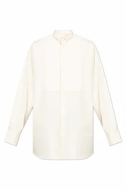 Ami Alexandre Mattiussi cream Pleated shirt