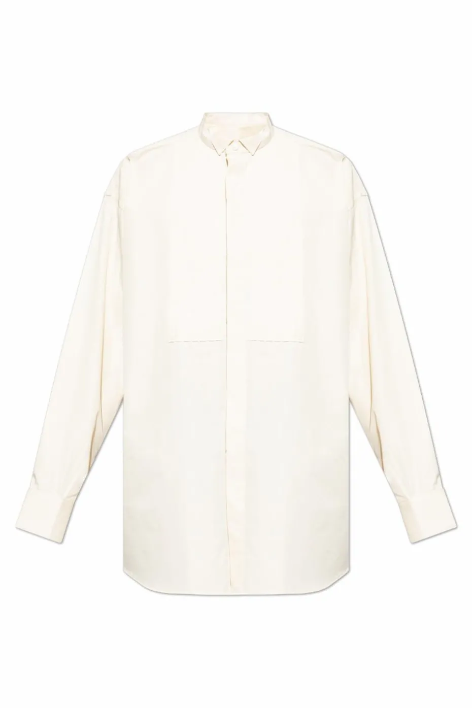 Ami Alexandre Mattiussi cream Pleated shirt