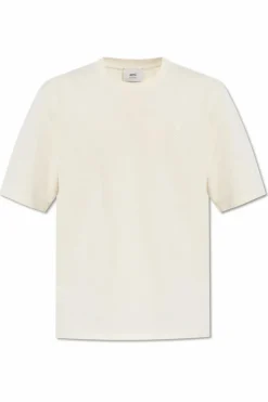 Ami Alexandre Mattiussi cream T-shirt with logo