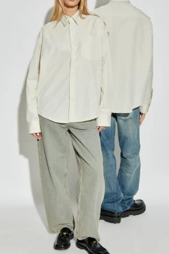 Ami Alexandre Mattiussi cream Shirt with logo