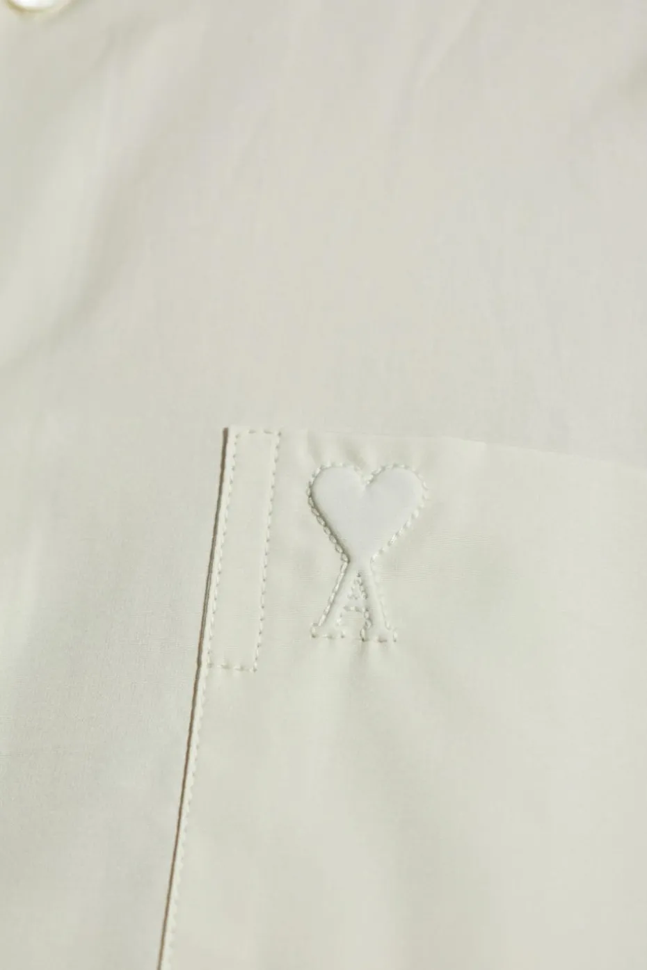 Ami Alexandre Mattiussi cream Shirt with logo