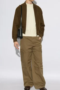 Ami Alexandre Mattiussi cream Sweater with embroidered logo