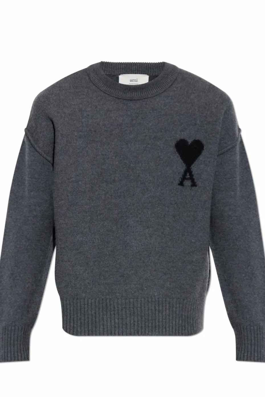 Ami Alexandre Mattiussi GREY Wool sweater