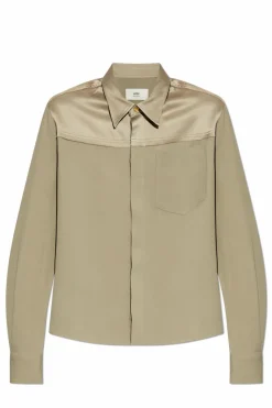 Ami Alexandre Mattiussi GREEN Shirt with Pocket