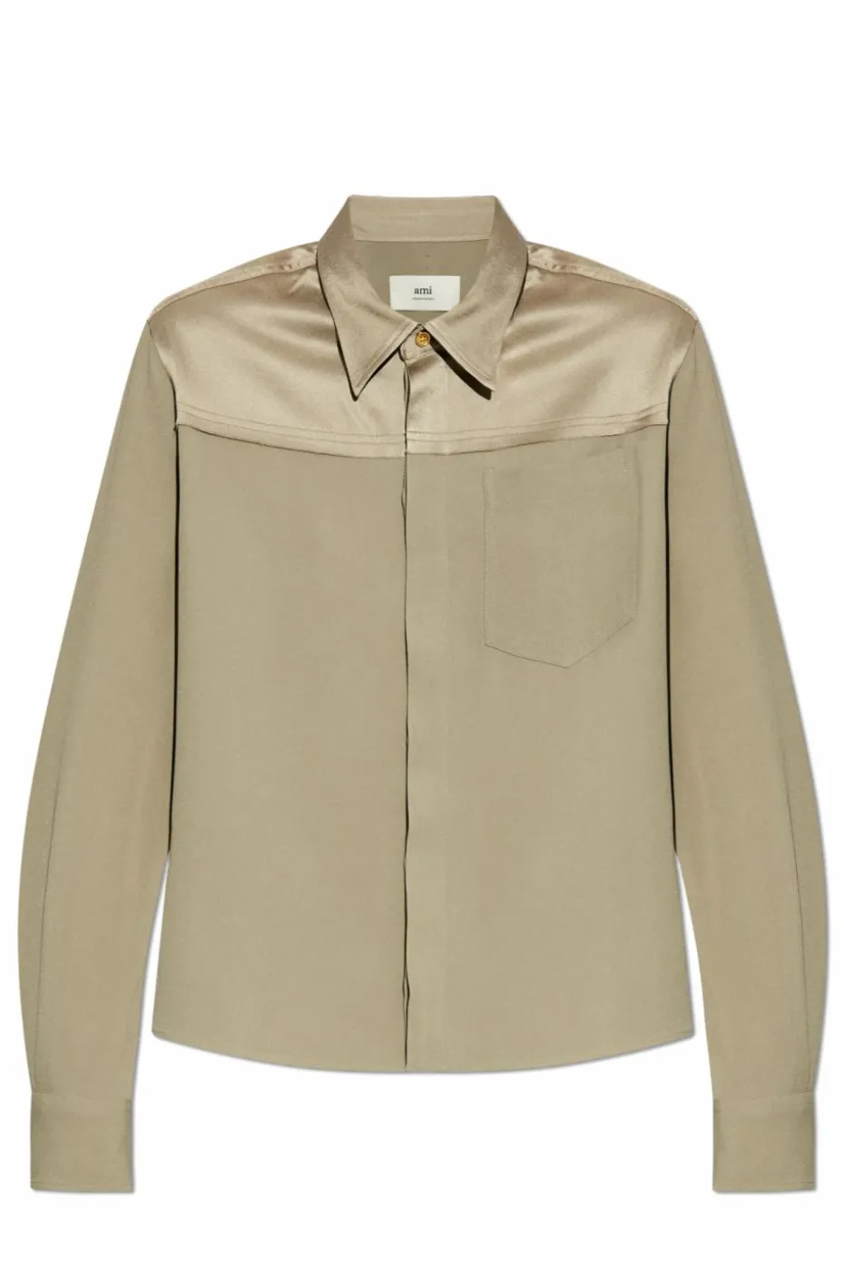 Ami Alexandre Mattiussi GREEN Shirt with Pocket