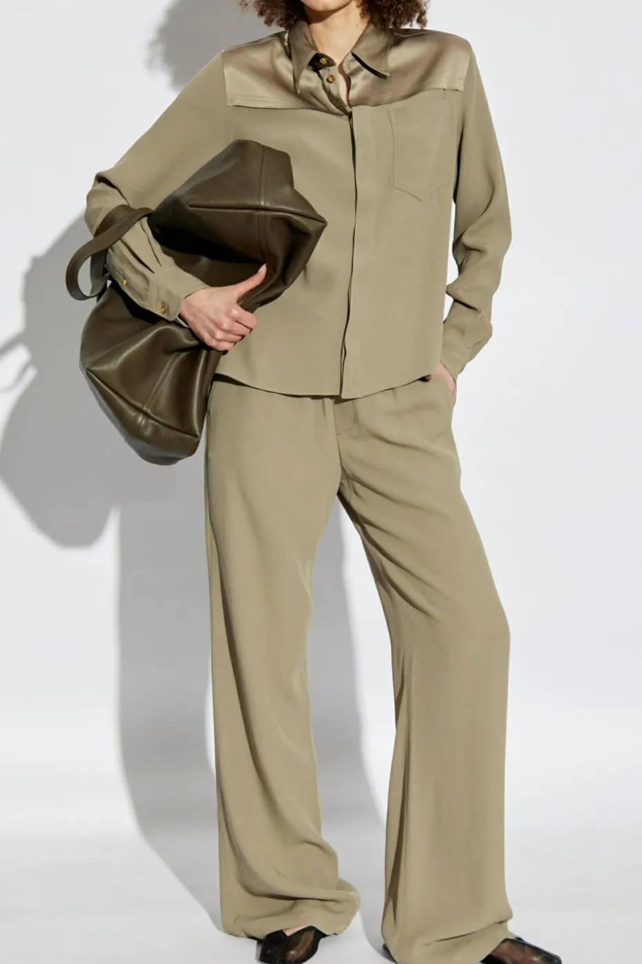 Ami Alexandre Mattiussi GREEN Shirt with Pocket