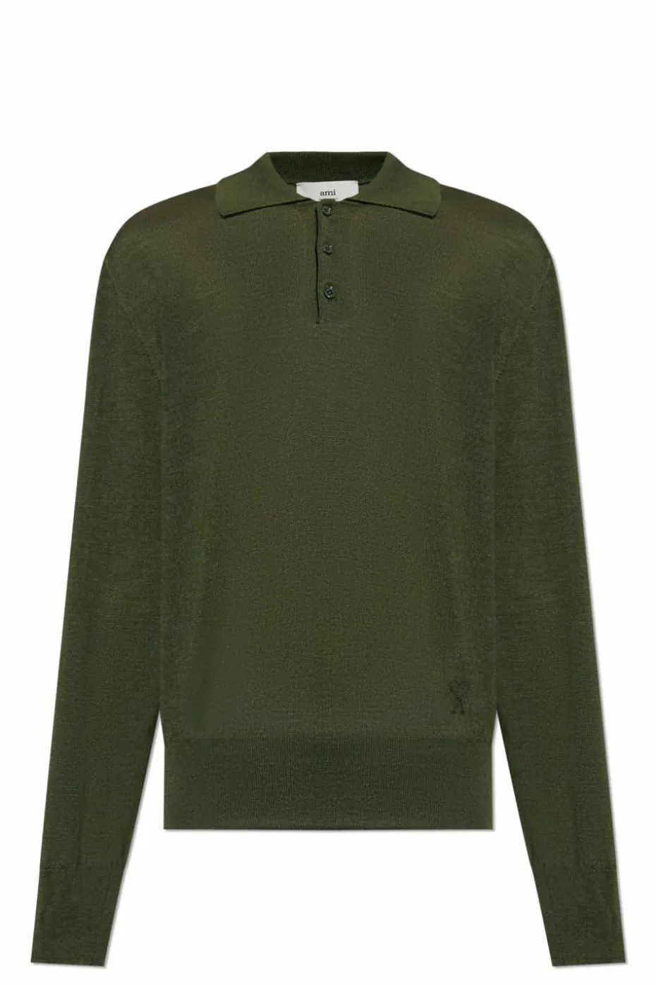 Ami Alexandre Mattiussi GREEN Wool polo sweater