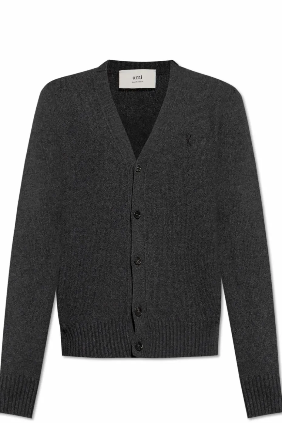 Ami Alexandre Mattiussi GREY Cashmere cardigan