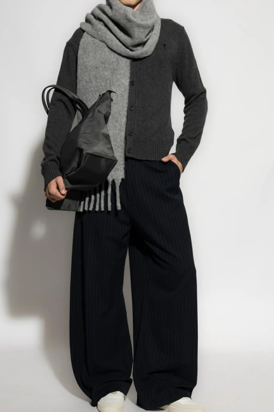 Ami Alexandre Mattiussi GREY Cashmere cardigan