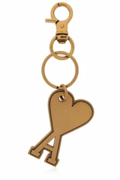 Ami Alexandre Mattiussi GOLD Keyring with charm