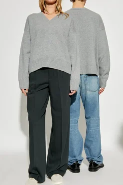 Ami Alexandre Mattiussi GREY Sweater with logo