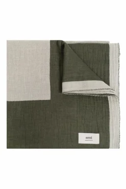 Ami Alexandre Mattiussi GREEN Towel with logo