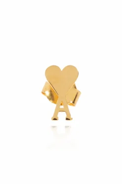 Ami Alexandre Mattiussi GOLD Single earring in the shape of the logo