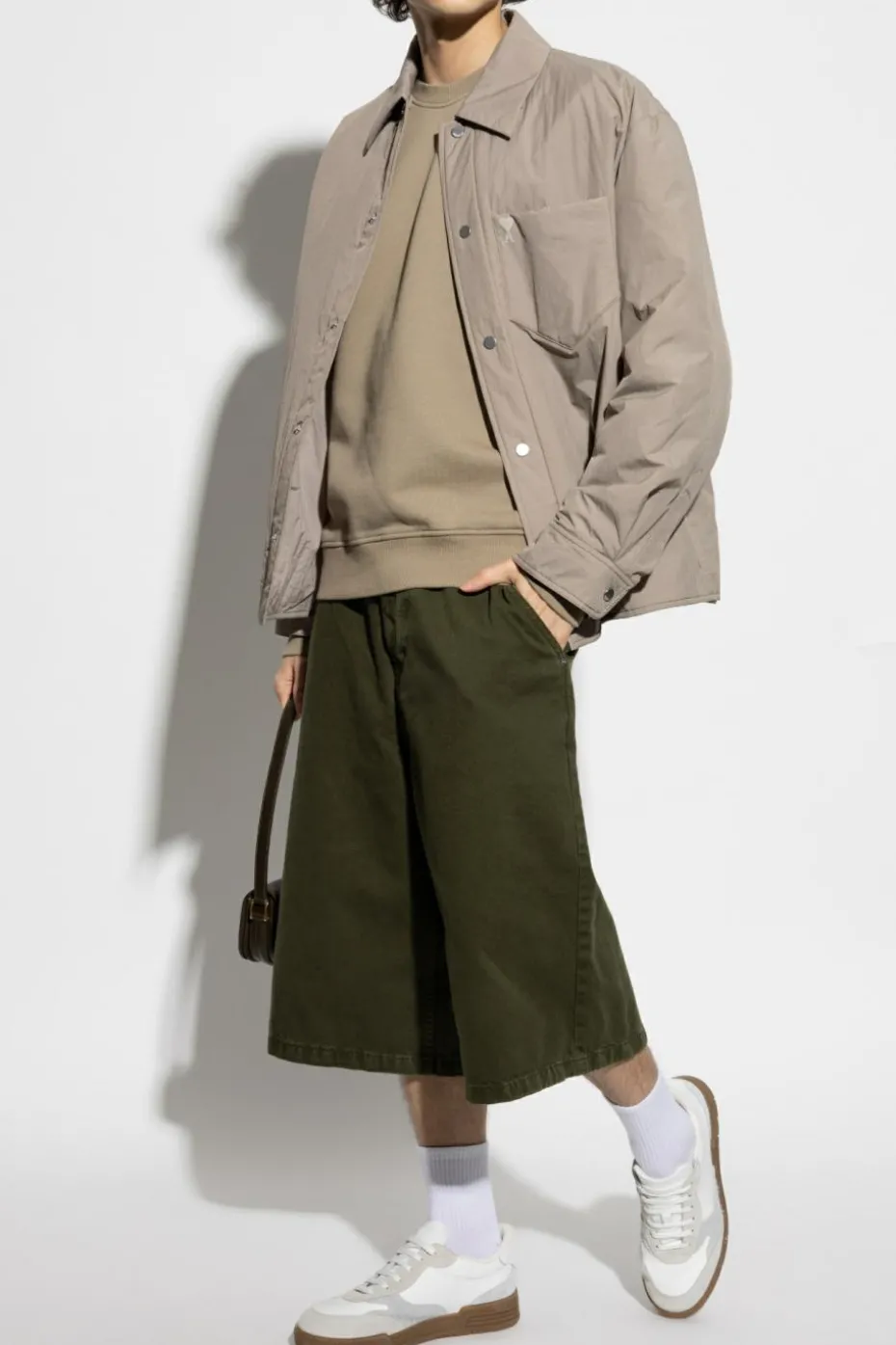 Ami Alexandre Mattiussi GREEN Logo shorts