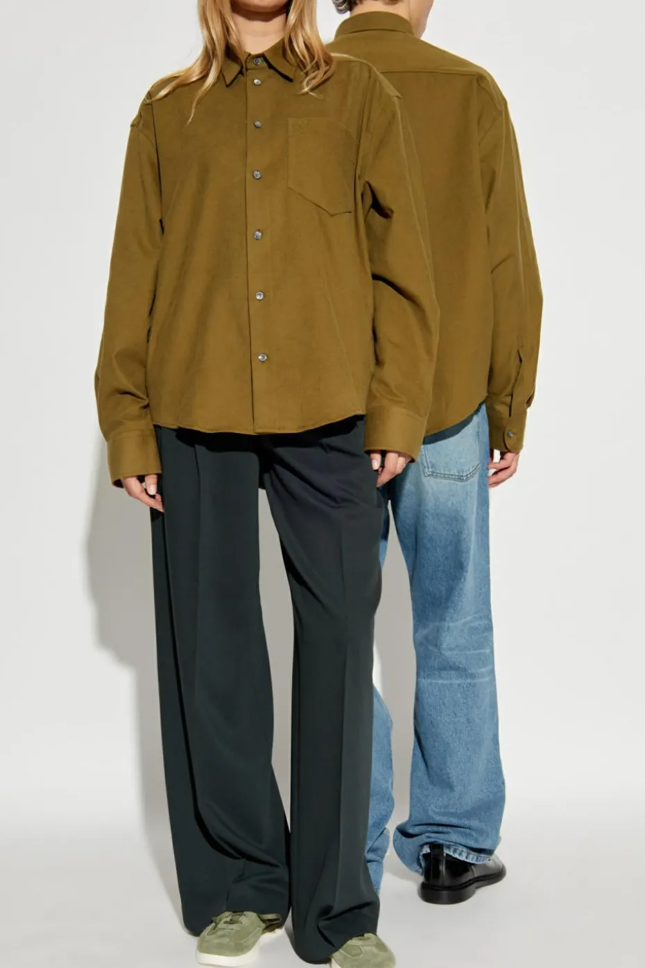 Ami Alexandre Mattiussi GREEN Shirt with logo