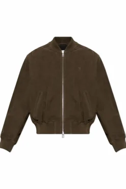 Ami Alexandre Mattiussi GREEN Suede jacket