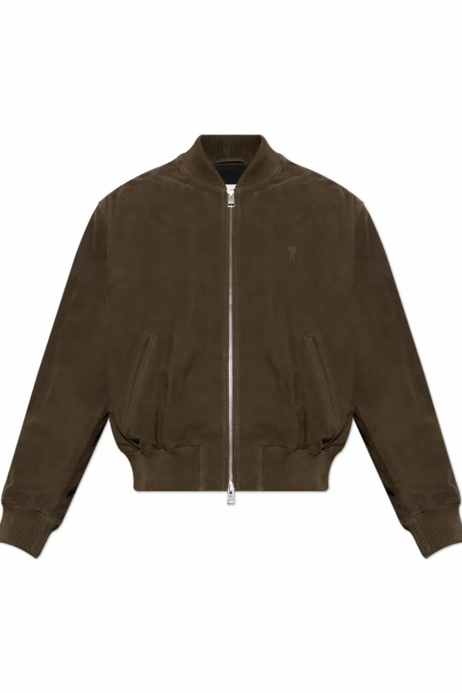 Ami Alexandre Mattiussi GREEN Suede jacket