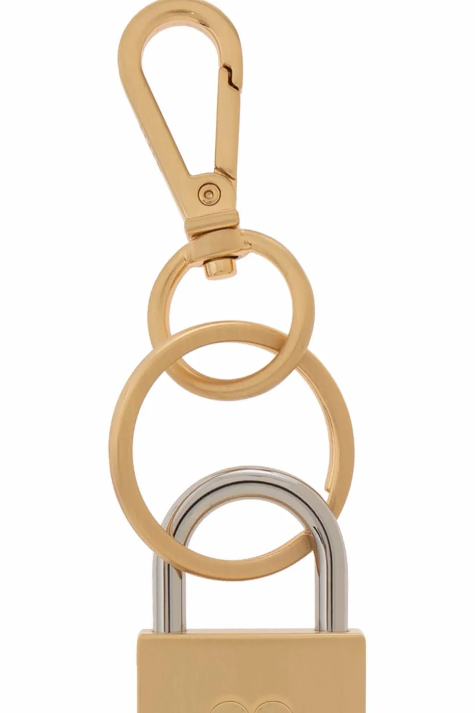 Ami Alexandre Mattiussi GOLD Keychain with logo