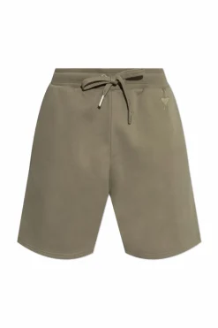 Ami Alexandre Mattiussi GREEN Logo shorts