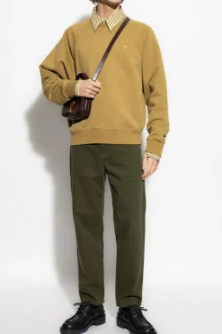 Ami Alexandre Mattiussi GREEN Sweatshirt with logo