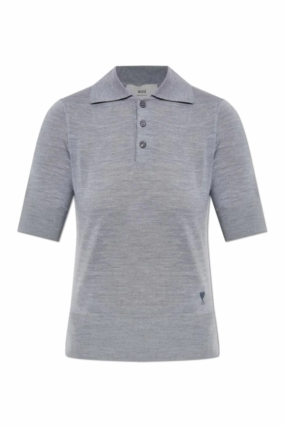 Ami Alexandre Mattiussi GREY Wool polo