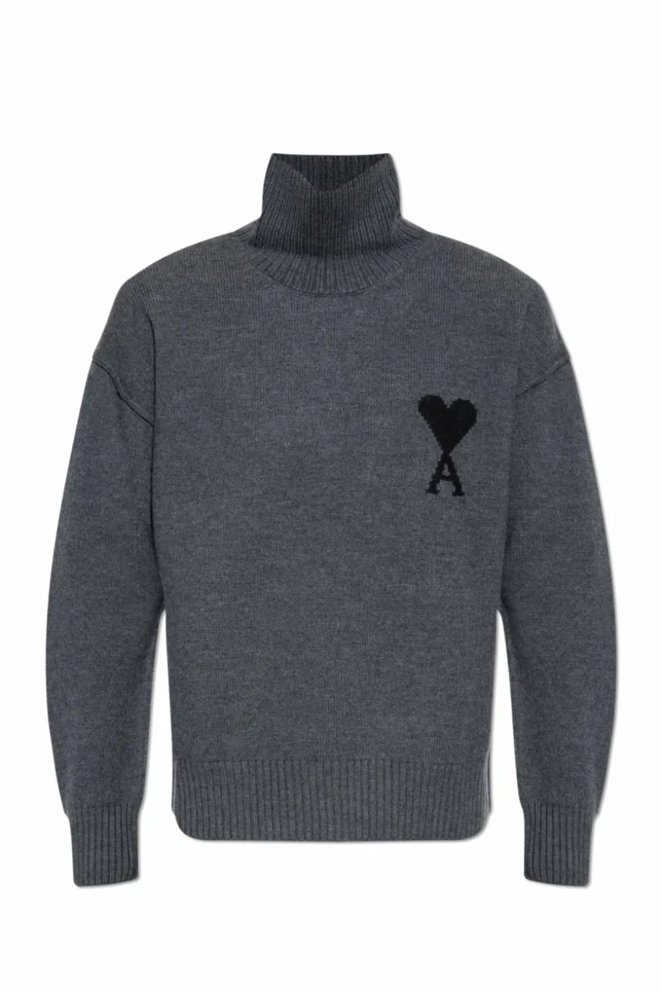 Ami Alexandre Mattiussi GREY Wool turtleneck