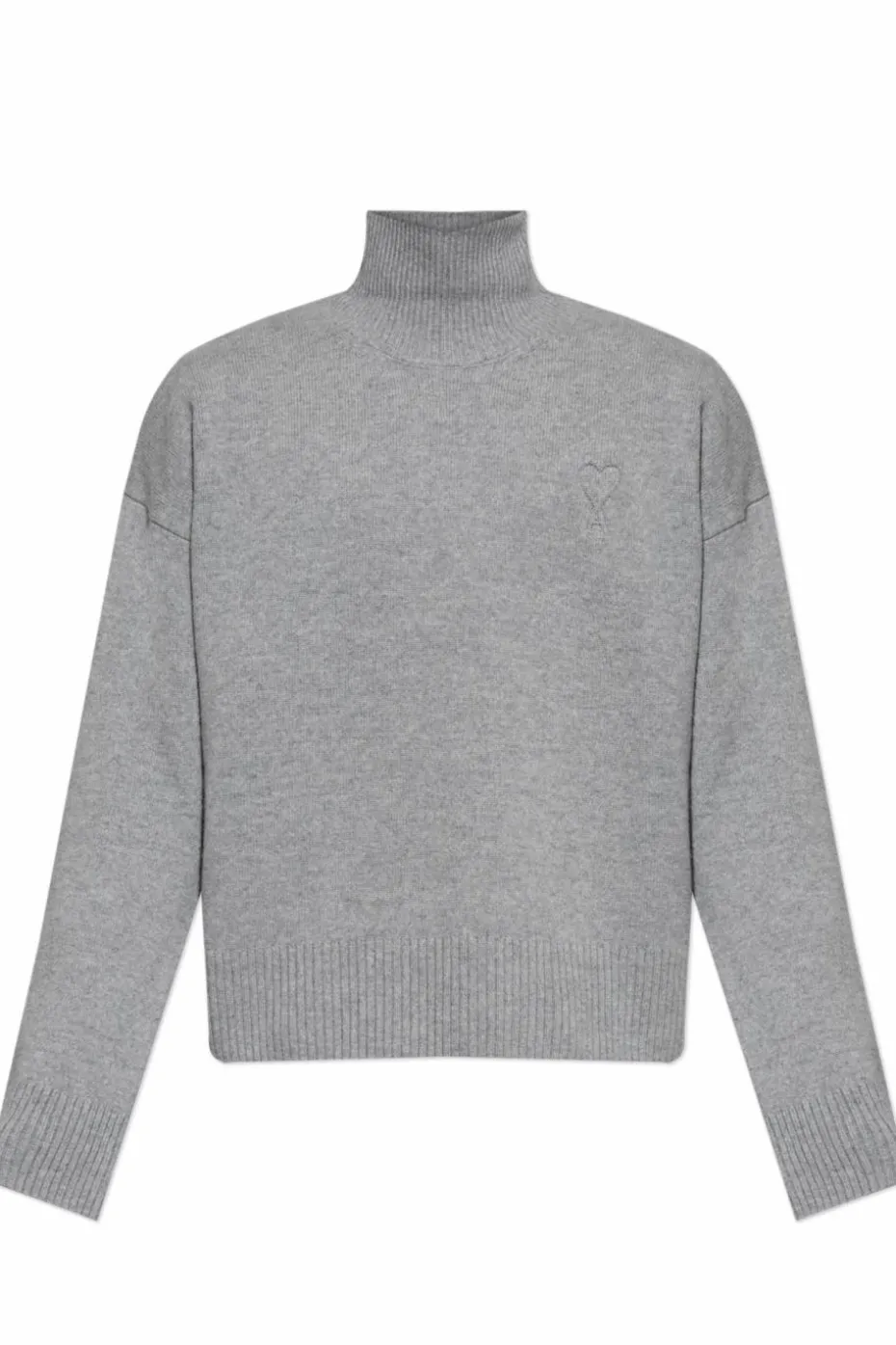 Ami Alexandre Mattiussi GREY Wool Turtleneck
