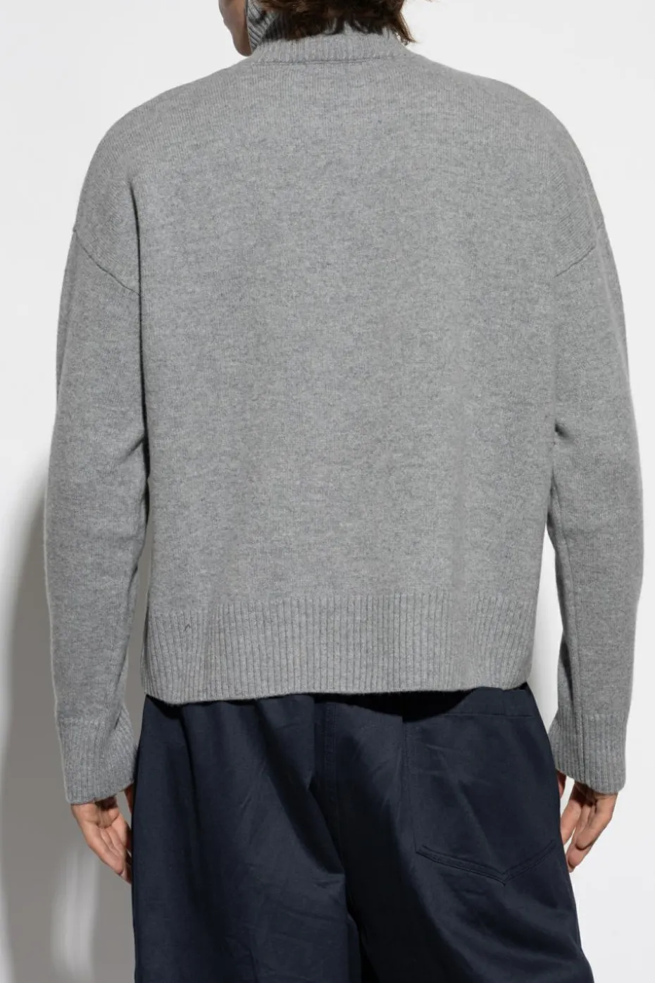 Ami Alexandre Mattiussi GREY Wool Turtleneck