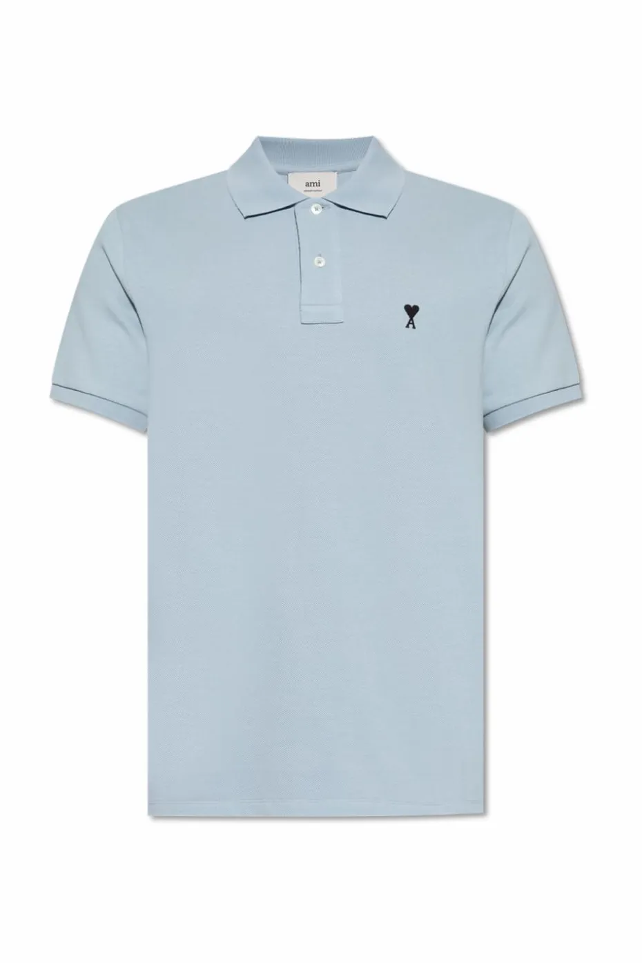 Ami Alexandre Mattiussi light blue Cotton polo