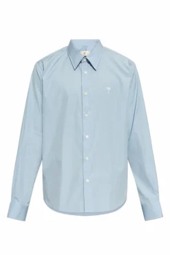 Ami Alexandre Mattiussi light blue Shirt with logo