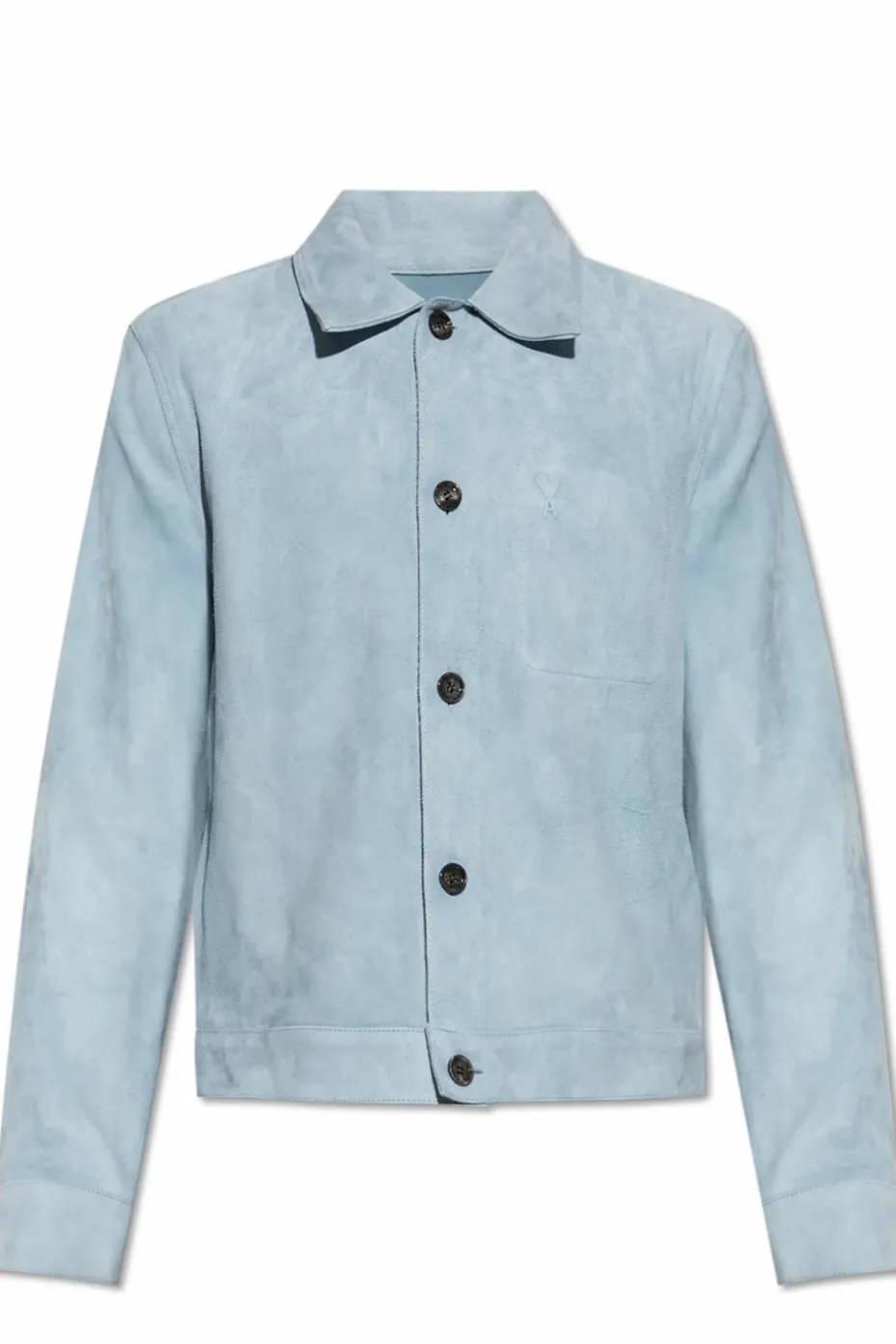 Ami Alexandre Mattiussi light blue Suede jacket