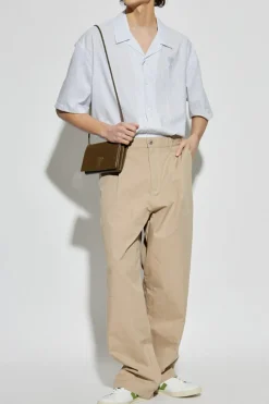 Ami Alexandre Mattiussi light blue Shirt with stripe pattern