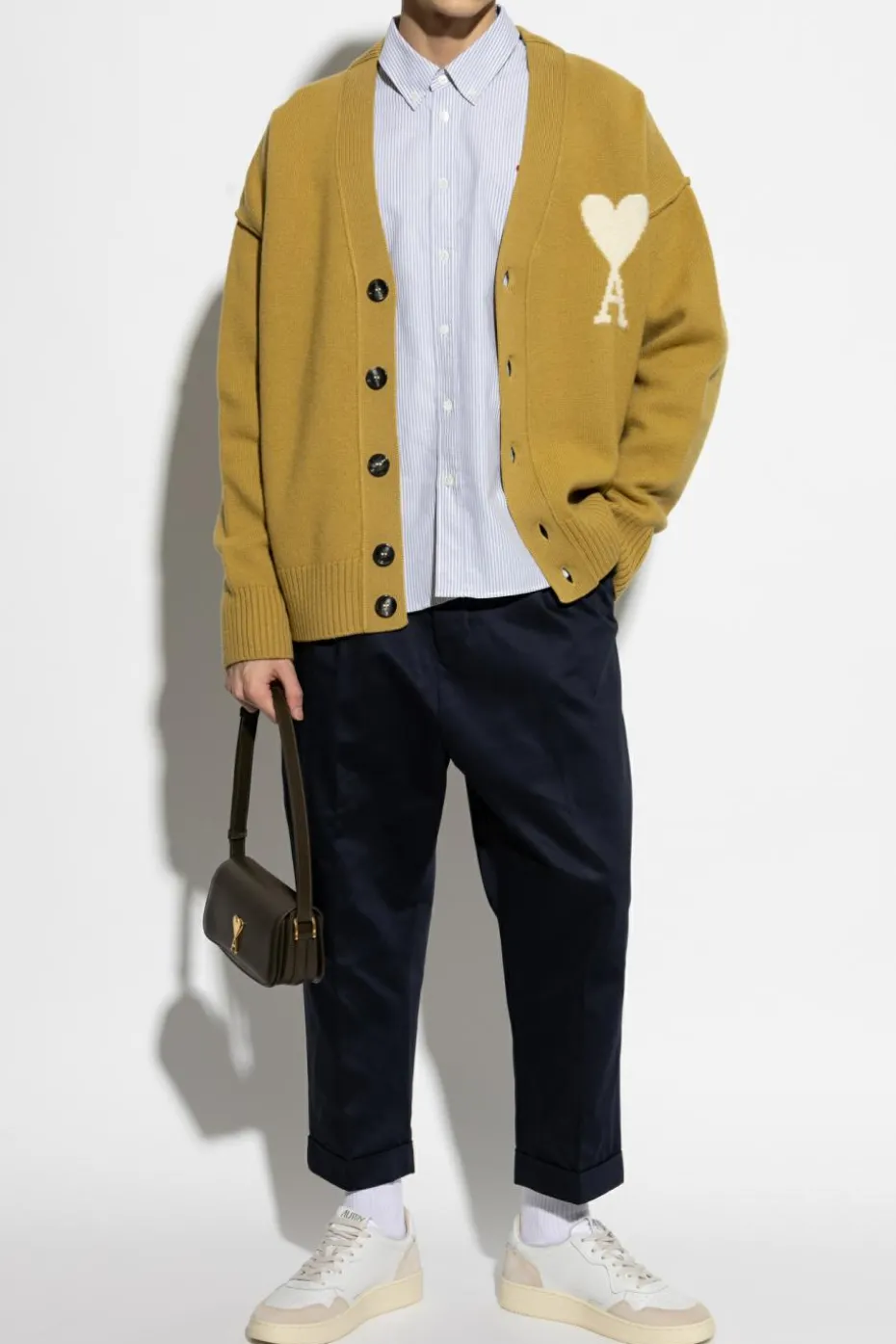 Ami Alexandre Mattiussi NAVY BLUE Logo pants