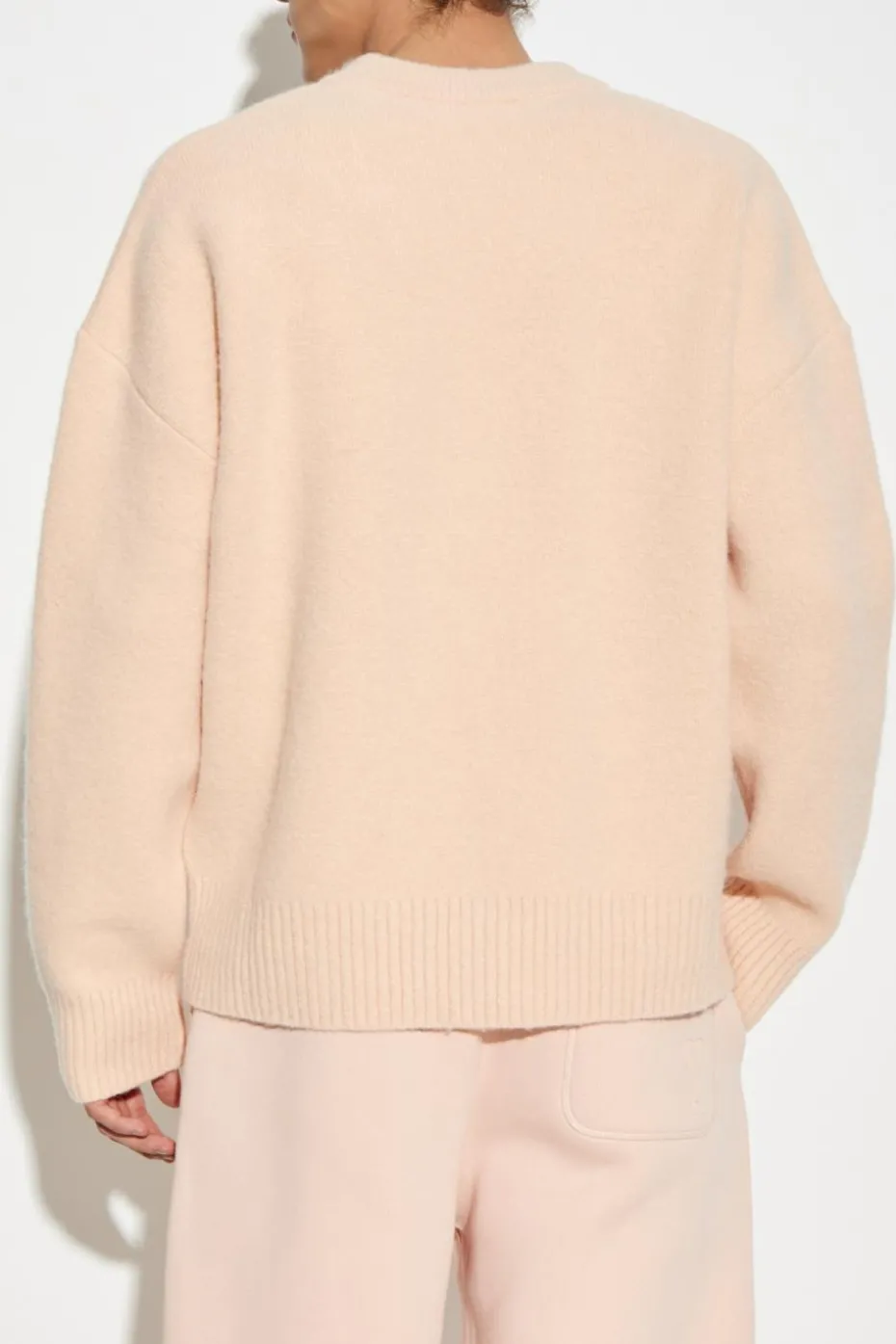 Ami Alexandre Mattiussi PINK Cardigan with logo